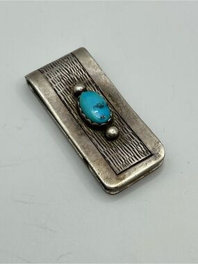 Turquoise Stone Money Clip.